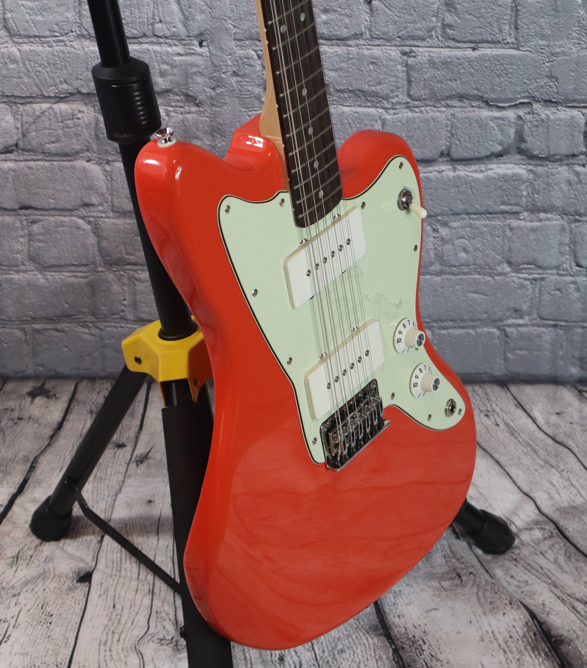 Squier Paranormal Jazzmaster XII 12 String Electric Guitar-Fiesta Red