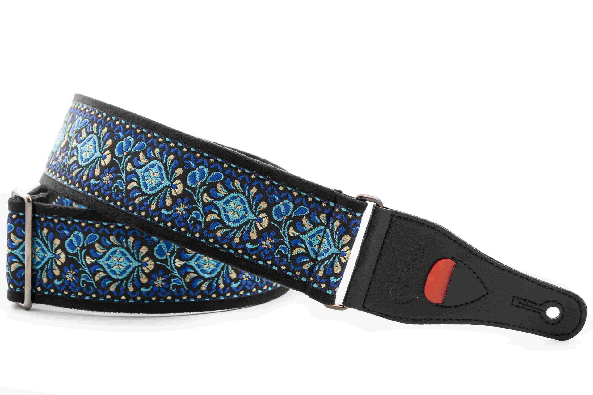 Right On Straps Woodstock II Guitar Strap-Blue