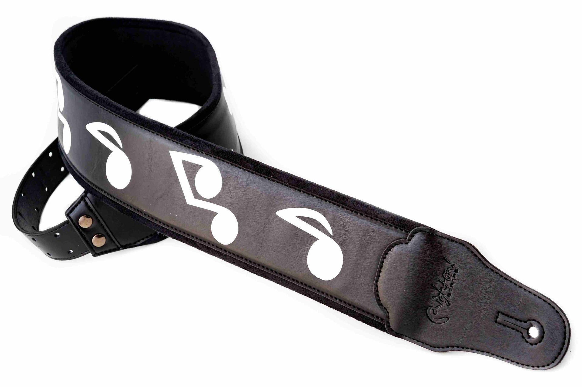 Right On Straps Legend S.R.V. Replica Guitar Strap-Black