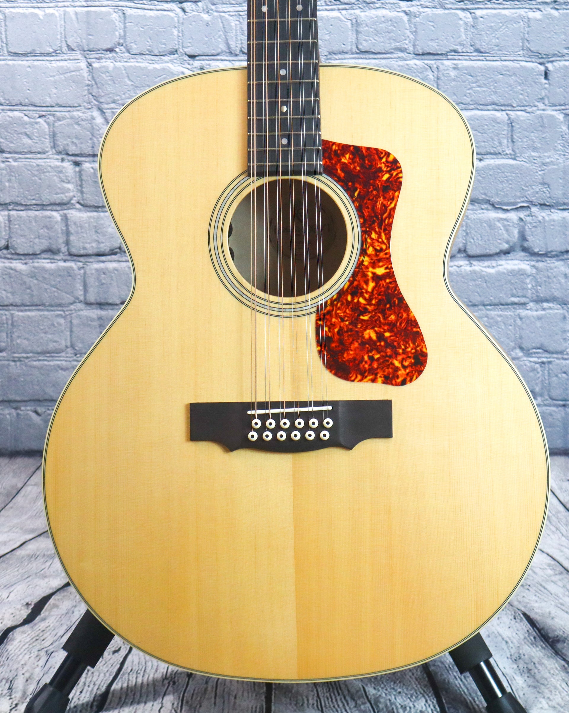 Guild F-2512E Maple 12 String Acoustic-Electric Guitar-Blonde