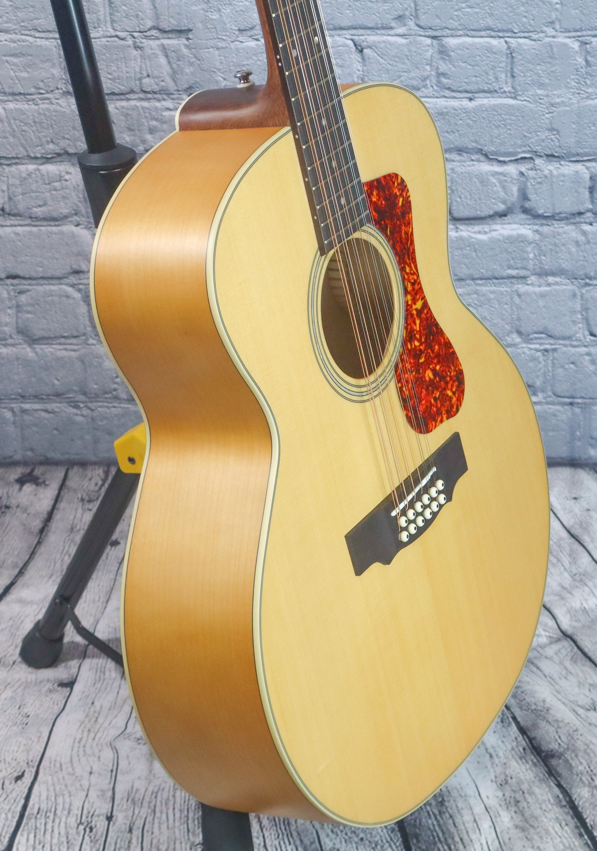 Guild F-2512E Maple 12 String Acoustic-Electric Guitar-Blonde