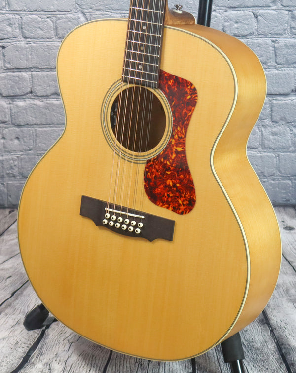 Guild F-2512E Maple 12 String Acoustic-Electric Guitar-Blonde