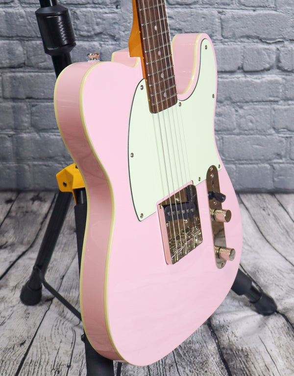Squier Custom Esquire-Shell Pink