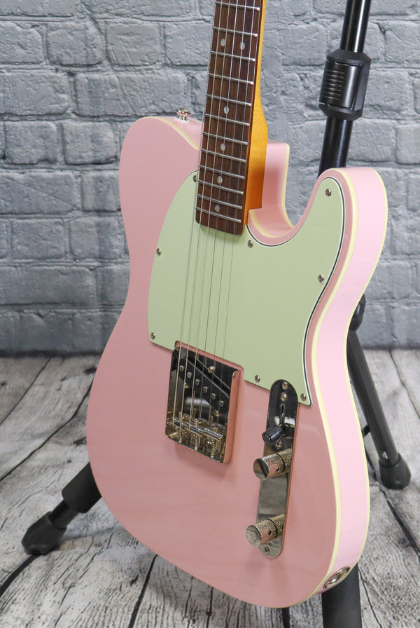 Squier Custom Esquire-Shell Pink