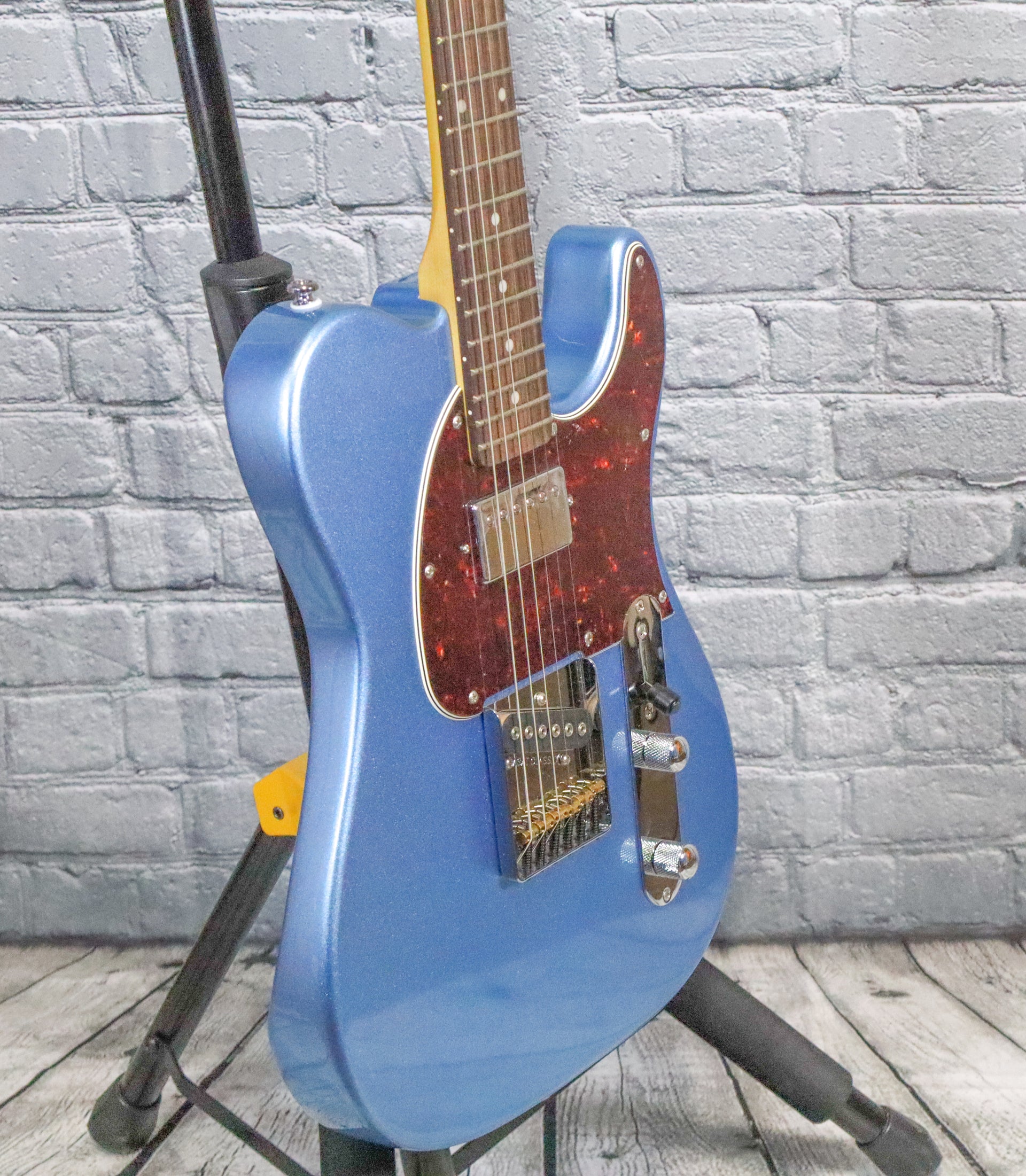 G&L Tribute ASAT Classic Bluesboy Electric Guitar-Lake Placid Blue