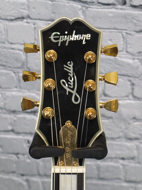 Epiphone B.B. King Lucille Semi-Hollow Electric Guitar W/Gibson Pickups-Ebony