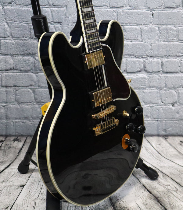 Epiphone B.B. King Lucille Semi-Hollow Electric Guitar W/Gibson Pickups-Ebony