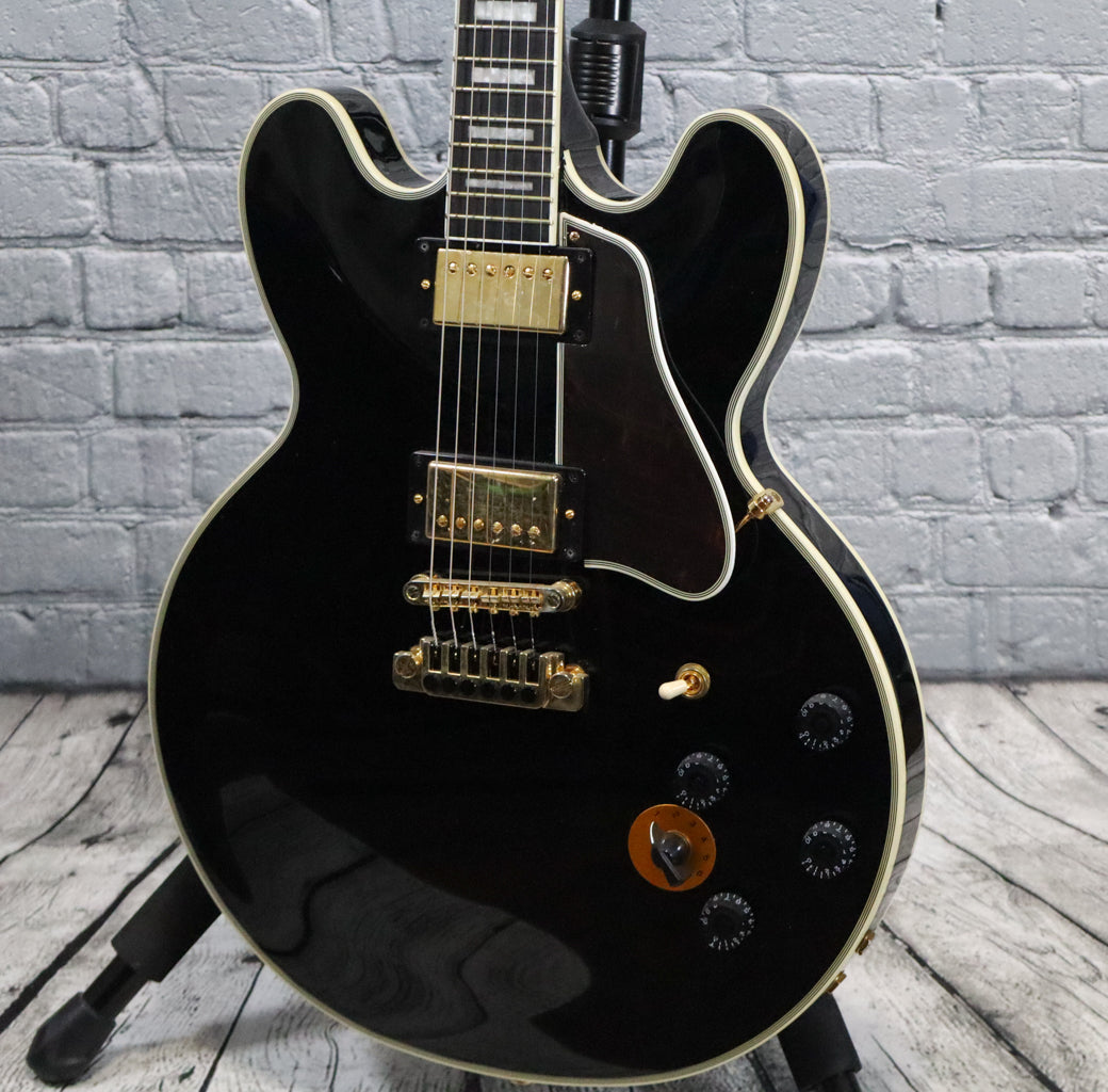 Epiphone B.B. King Lucille Semi-Hollow Electric Guitar W/Gibson Pickups-Ebony
