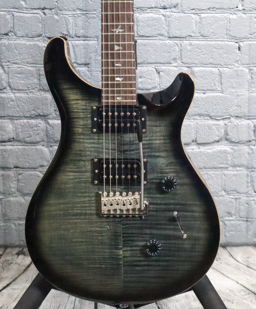 PRS SE Custom 24 Electric Guitar-Charcoal Burst