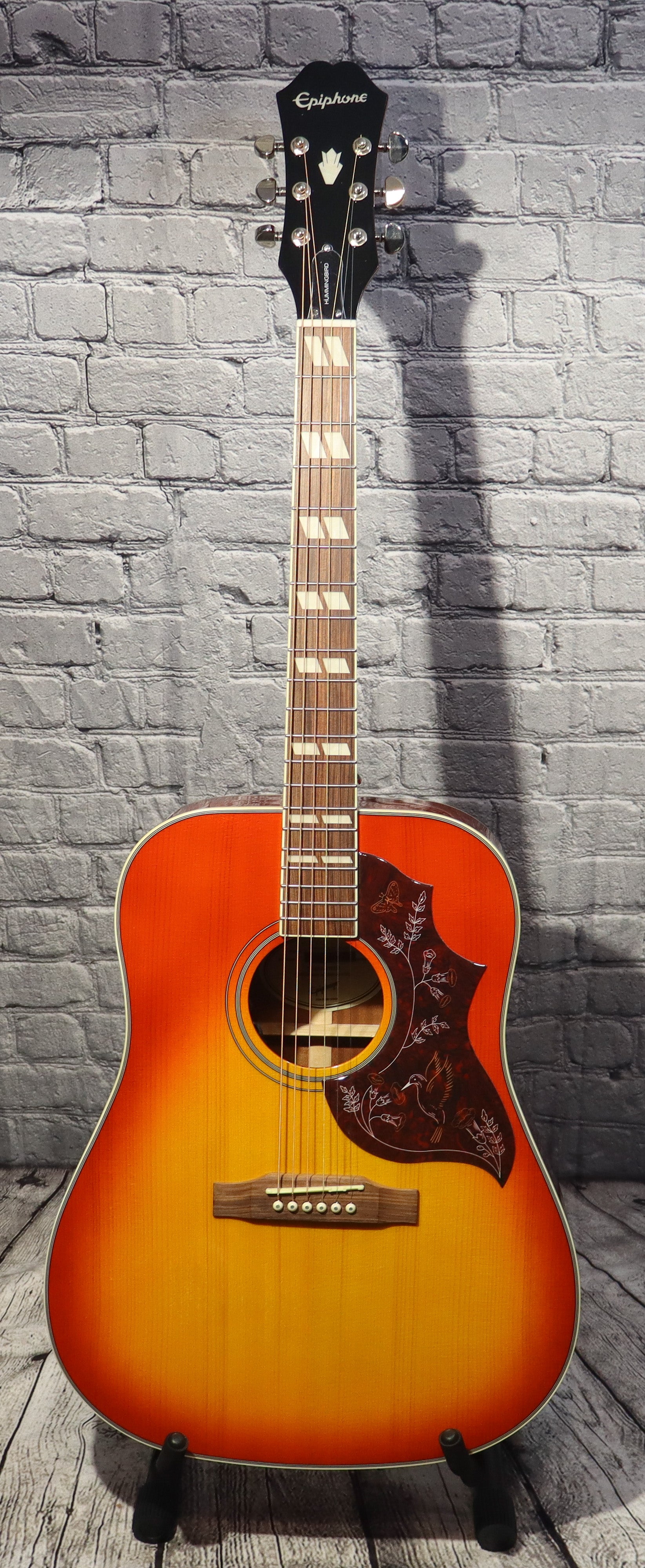 Epiphone Hummingbird Studio Acoustic Guitar-Faded Cherry Sunburst