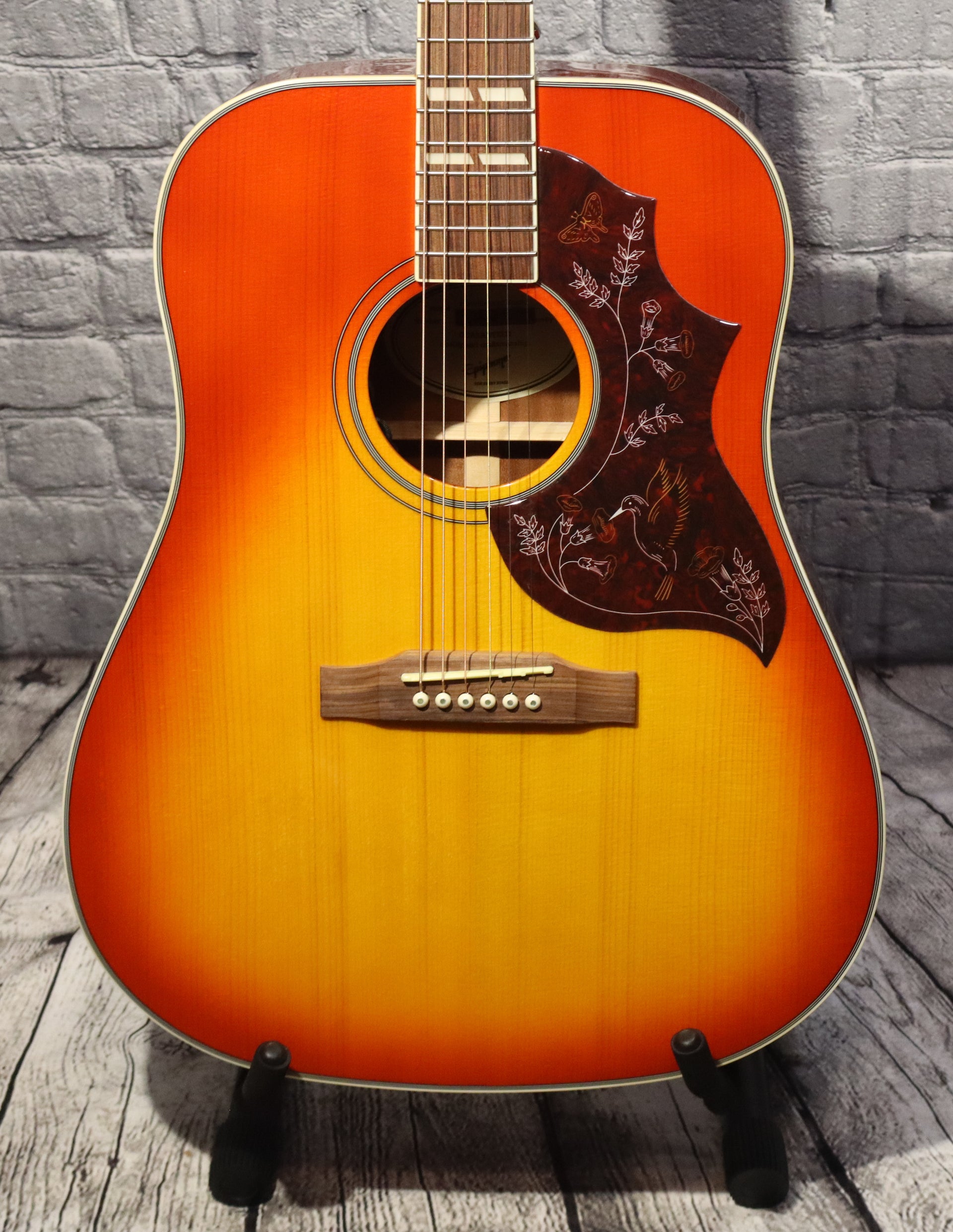 Epiphone Hummingbird Studio Acoustic Guitar-Faded Cherry Sunburst