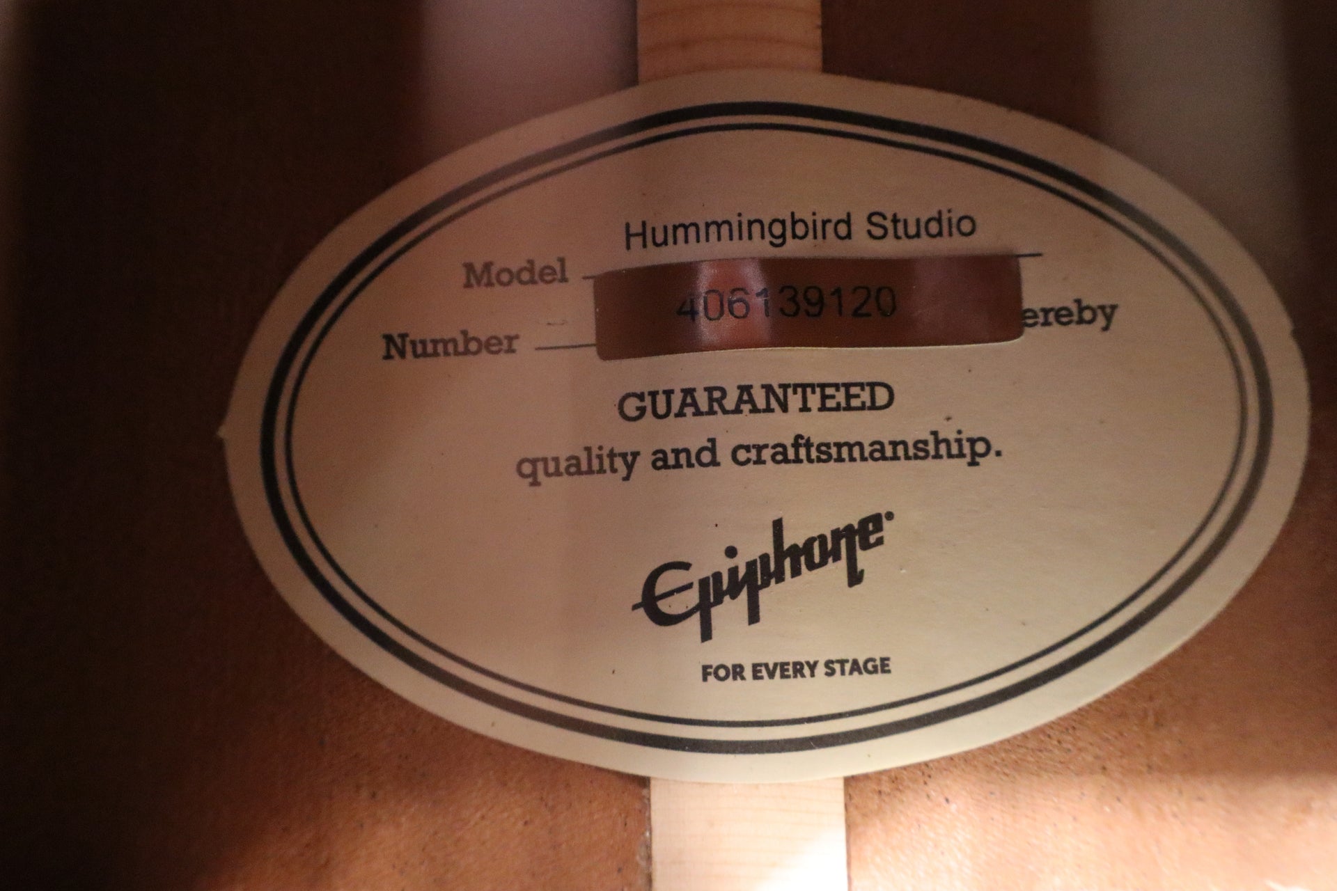 Epiphone Hummingbird Studio Acoustic Guitar-Faded Cherry Sunburst