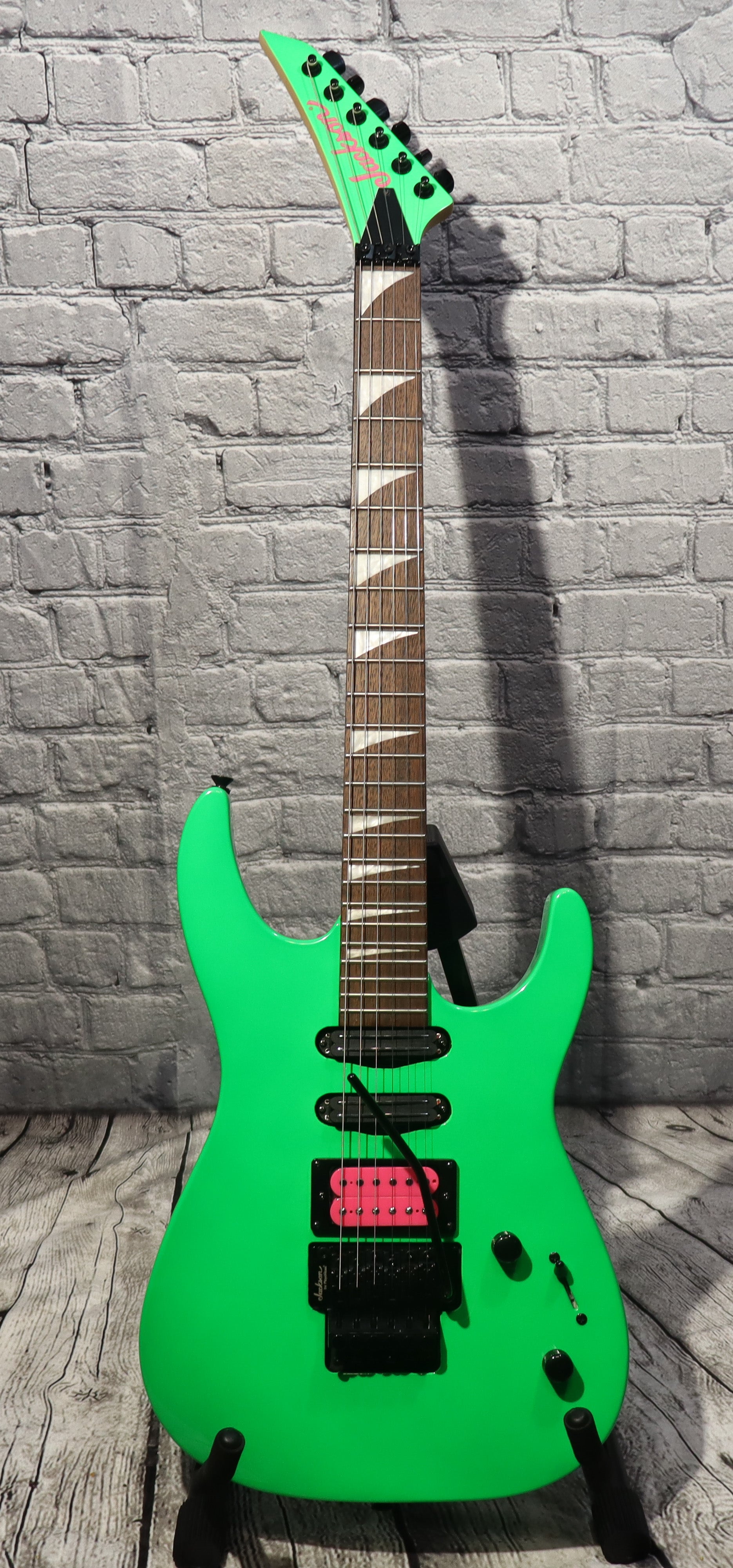 Jackson DK3XR HSS electric guitar-neon green