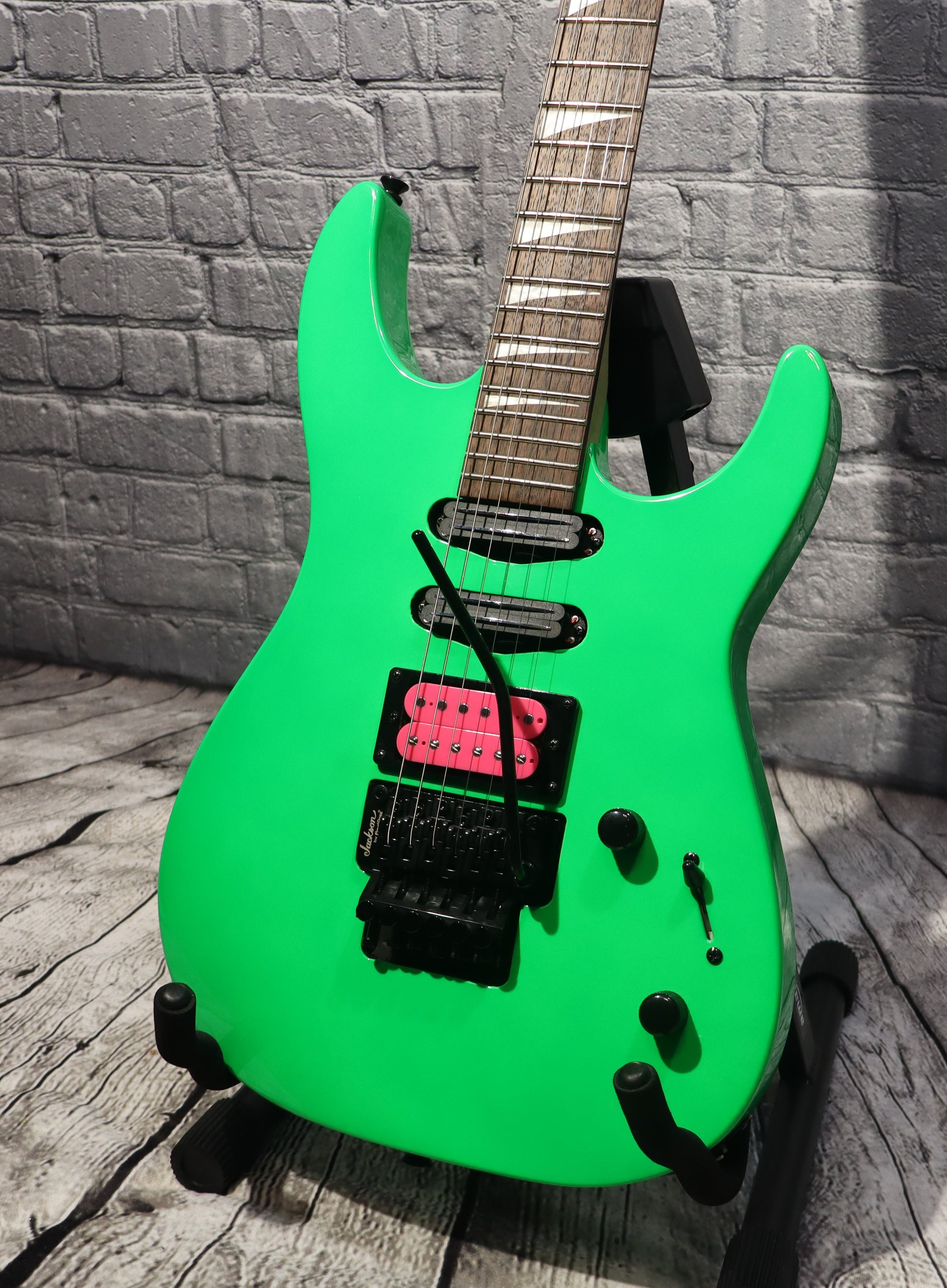 Jackson DK3XR HSS electric guitar-neon green