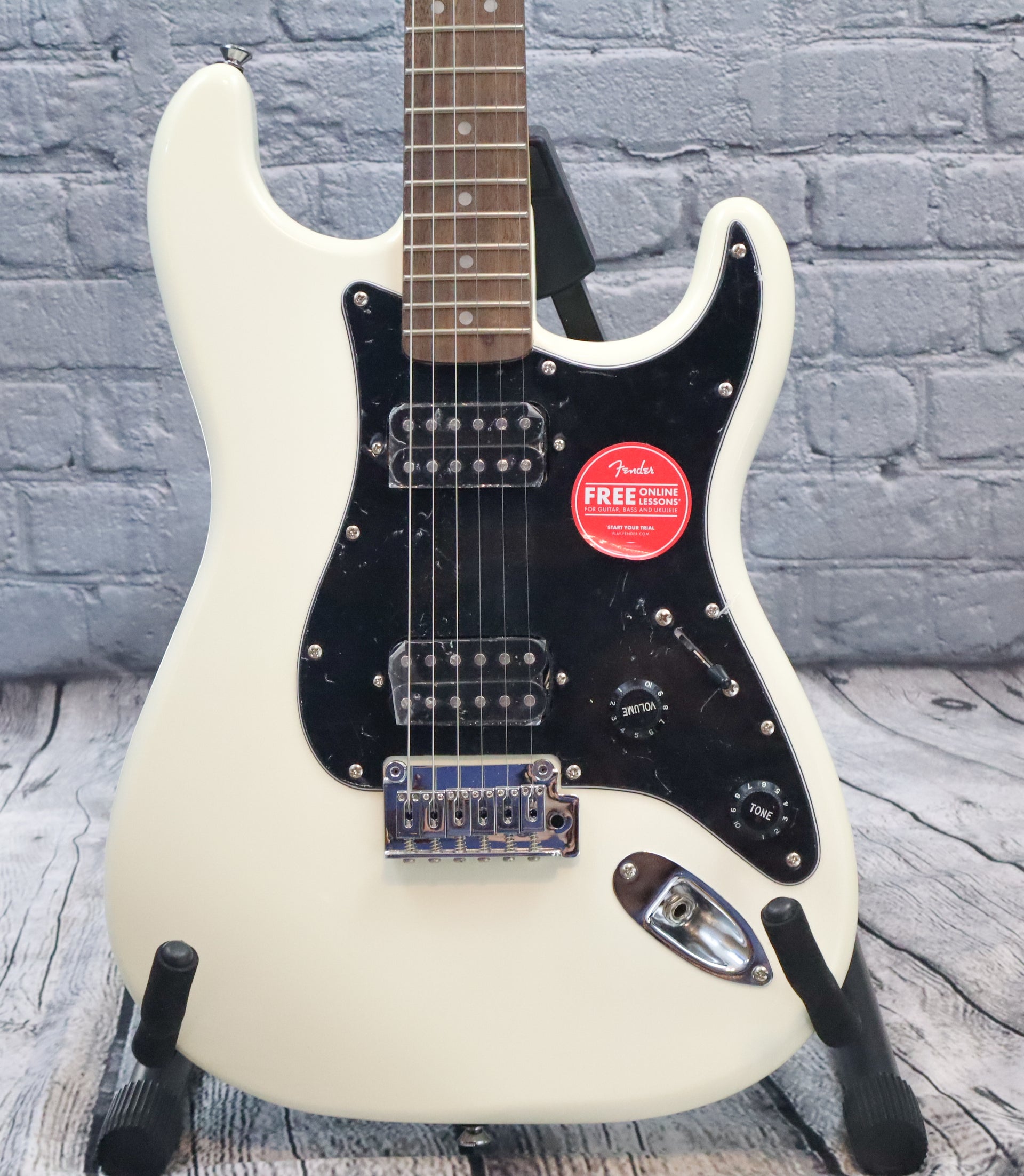 Squier Affinity Stratocaster HH electric guitar-olympic white