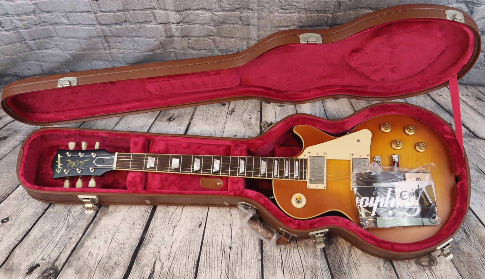 Epiphone Inspired By Gibson Custom 1959 Les Paul Standard-Iced Tea Burst