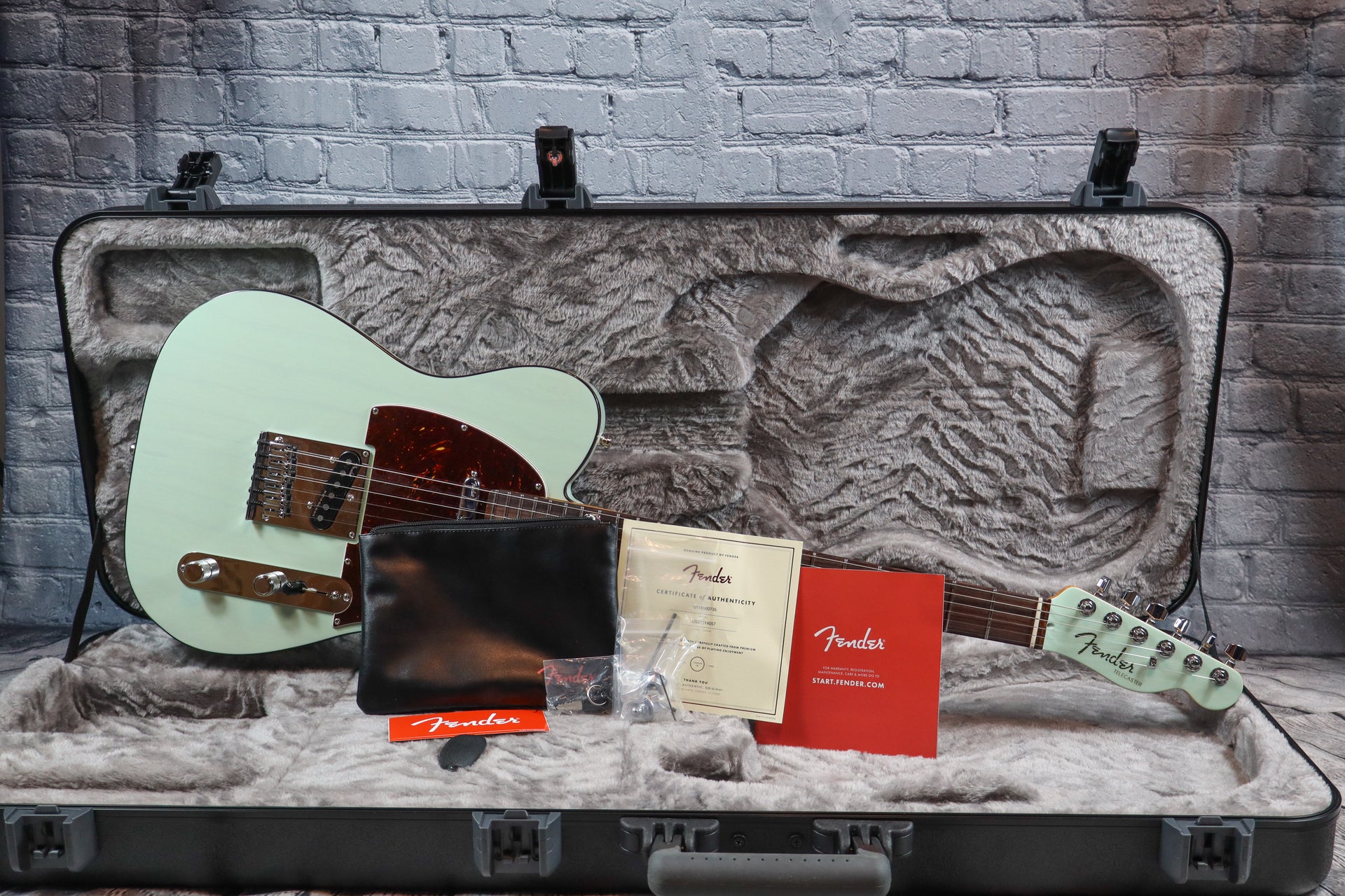 Fender American Ultra Luxe Telecaster-Transparent Surf Green