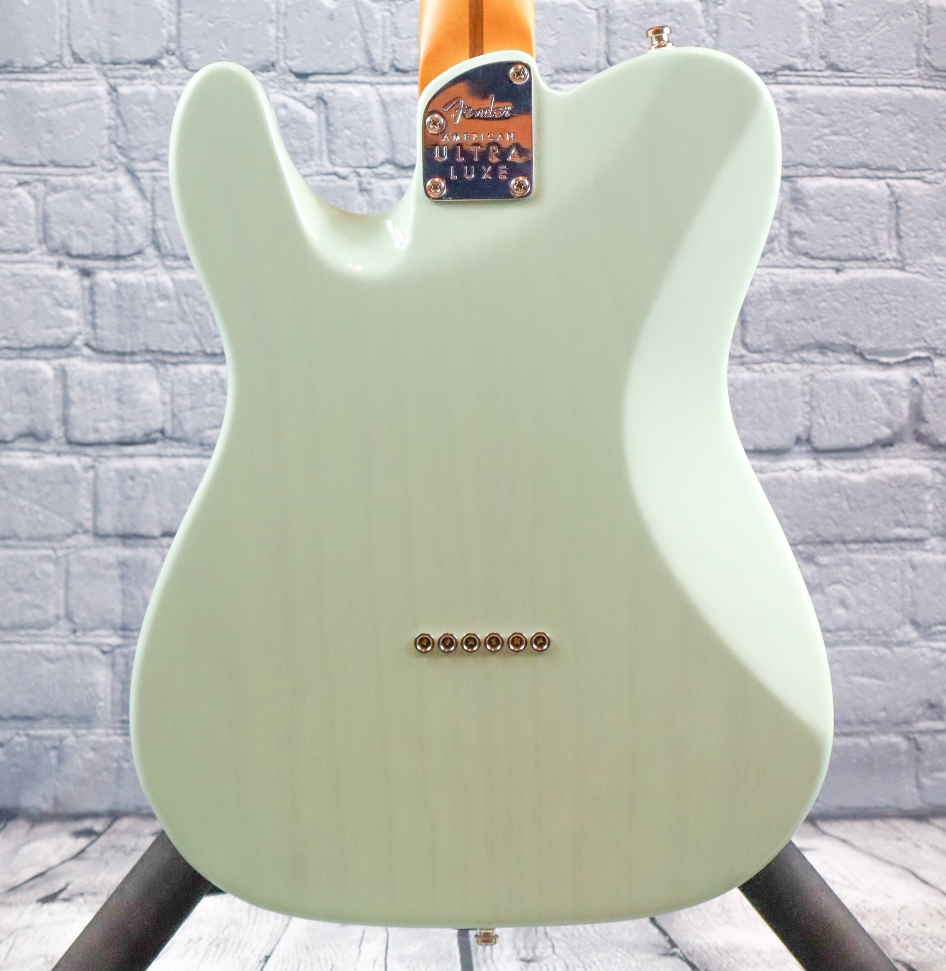 Fender American Ultra Luxe Telecaster-Transparent Surf Green