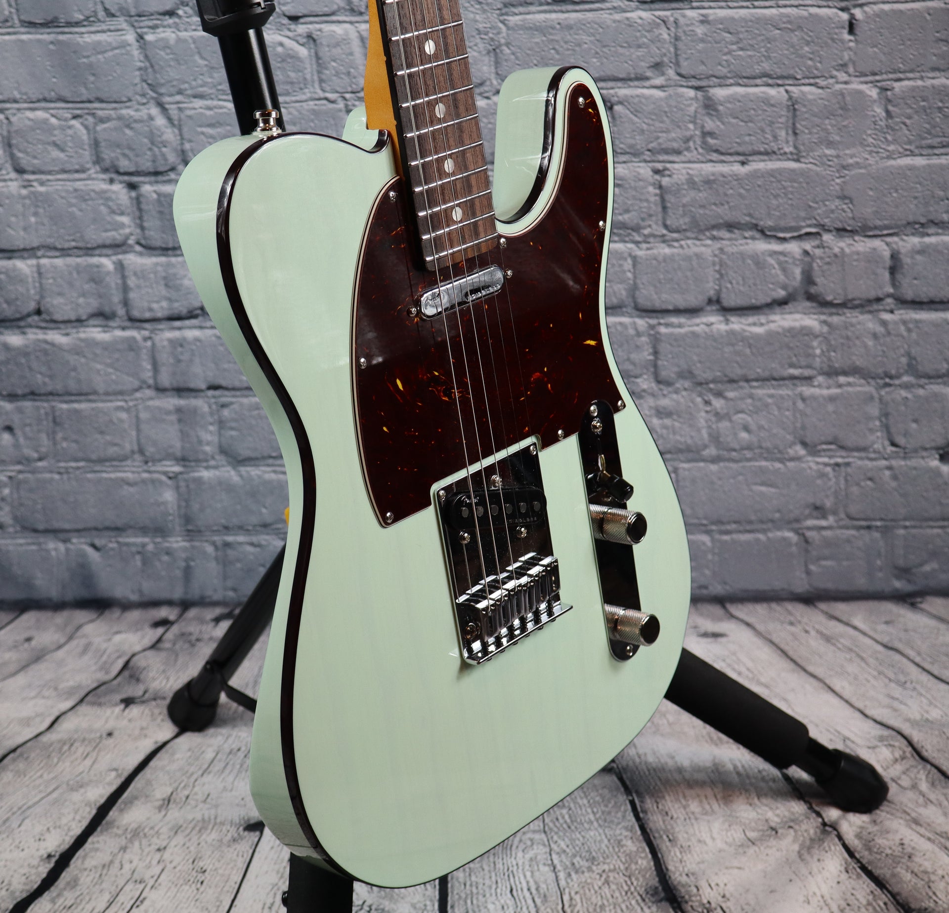 Fender American Ultra Luxe Telecaster-Transparent Surf Green