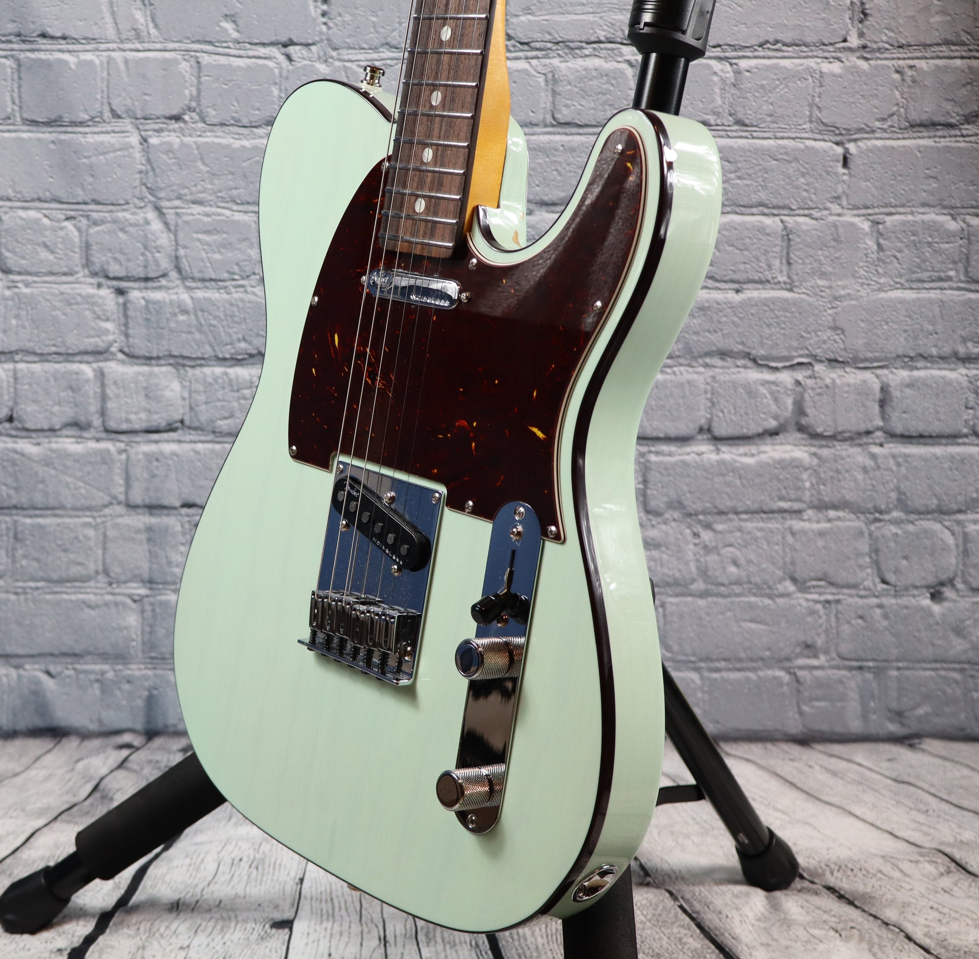 Fender American Ultra Luxe Telecaster-Transparent Surf Green