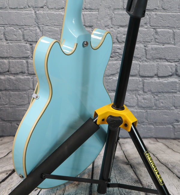 D'Angelico Premier Mini DC Electric Guitar-Sky Blue