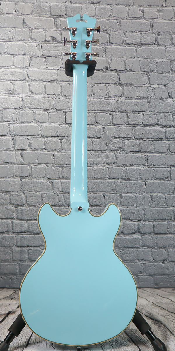 D'Angelico Premier Mini DC Electric Guitar-Sky Blue